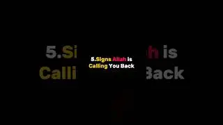 Signs Allah is Calling You Back 💗#Islam #signs #allah #muslim #viralshort #feeds