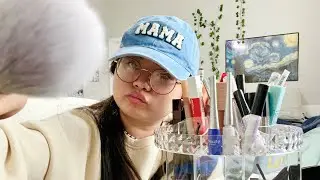 organizing my makeup carousel fast asmr with mic ✨⚡️