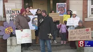 Tenants at Hartford apartment building rally for better living conditions