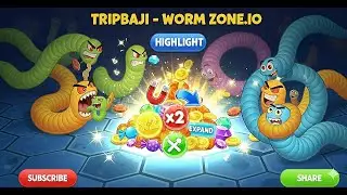 Warm Zone Tips and Tricks | Worms Zone Best Gameplay 2025 🚀 #warmzoneio  #biggestsnake