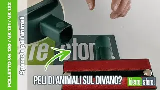Spazzola peli animali divano Folletto 120 121 122 - BierreStore