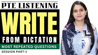 PTE Listening Write From Dictation Session - Part- 1 | November 2022 I Exam Predictions