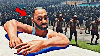 Franklin Surviving His House From Zombie NPC In Indian Bike Driving 3D