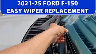 How To Remove/Replace 2021-25 Ford F-150 Windshield Wipers. Super Easy.
