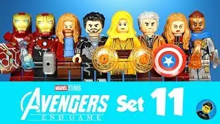 Avengers Endgame Set 11 Unofficial LEGO Minifigures w/ Fat Thor Ancient One & Old Captain America