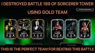 FATAL SORCERER TOWER BATTLE 189 IN JUST ONE TRY USING GOLD TEAM! MOST DIFFICULT BATTLE OF THE TOWER!