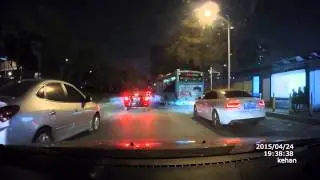 Kehan dash cam with Ambarella A7LA50 chip at night