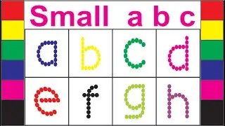 Rhymes ABCD | Tracing Alphabets | Tracing on Dots | ABC | Small ABC (a to h)