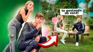 ESPIONANDO A MARI E O PEDRINHO!•irmãs caliano•