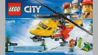 2017 LEGO City 60179 Ambulance Helicopter - instruction timelapse