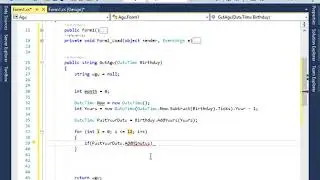 Get total Days Between Two Dates in  C#