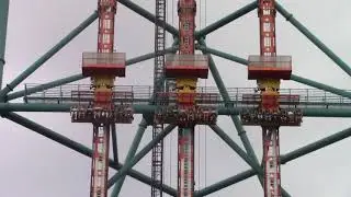Kingda Ka & Zumanjaro Off Ride Six Flags Great Adventure September 2018 Riding Of The Bull Diez