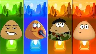 Pou Exe 🆚 Pou song 🆚 Pou Horror 🆚 Pou Animation Coffin Dance Team Tiles Hop Game 🎮 !