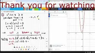 Solve Quadratic Inequalities