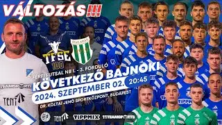 TFSE-Tent Budapest – Haladás VSE / Férfi Futsal NB I. - 3. forduló