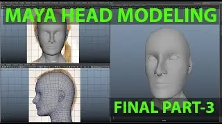 Head Modeling in Maya (Female) l Final Part-03