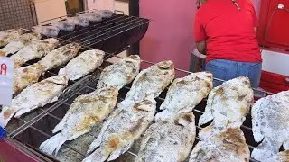 Salt Crusted Grill Fish | Thai  Bangkok street food