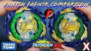 Vanish Fafnir Comparison | Takara Tomy vs No Brand or Flame Brand? | Beyblade Burst DB Comparison