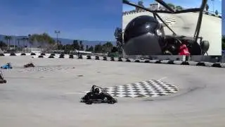 Brayden wins Jr. Honda heat race at OSQMRA