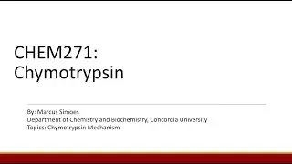 CHEM271: Chymotrypsin Mechanism