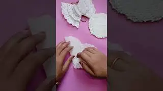 Doily paper crafting gifts 🎁 warping idea #shortsfeed #craftideas #shoerts #wrapping