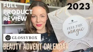 Рождественский календарь красоты GLOSSYBOX BEAUTY 2023 | Полная распаковка и тестирование продукта &mdash; старше 40 лет!