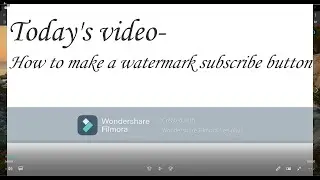 How to make a subscribe button watermark to your videos
