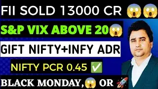 NIFTY AND BANKNIFTY PREDICTION MONDAY 16/02/2026 FII DATA 😱 INFY ADR UP 4% LEVEL FOR BUYER 
