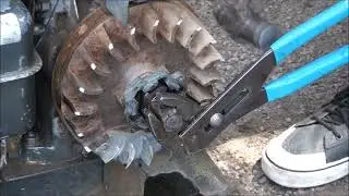 HOW TO FIX Rototiller PULL ROPE STARTER. Briggs and Stratton  engine sideshaft 2, 3, 4, 5 HP models