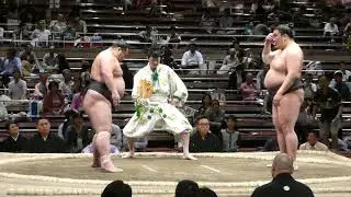 Chiyoarashi (4-0) - Kagamio (3-1) (2) , Sumo : Natsubasho '19