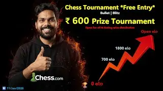 ₹600 Prize LIVE  - Free Entry♟️Chess.com #shorts #chesslive #chessindia #chessstream