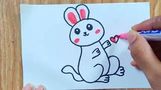 How to draw Rabbit | Rabbit Drawing | Drawing For New Beginner