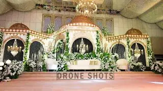 Luxury wedding hall in Lahore beautiful decor shots 4k 