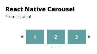 React Native Carousel from scratch