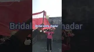 Beautiful bridal entry chadar customisation bridal chadar #prashadesigns #music