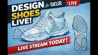 Shoe Brand LIVE (Skur) — Learn to Draw Sneakers With Me