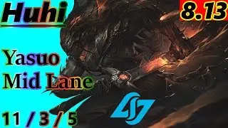 Huhi as Yasuo VS Lux Mid Lane - S8 Patch 8.13 - Full Gameplay