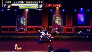 Fight'N Rage - Gal - using neutral jump to dodge & punish into combos
