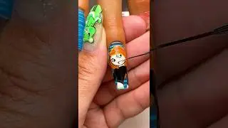 Draw 💙 Kim Possible 💚 with me! #kimpossible #nailarttutorial #rufus
