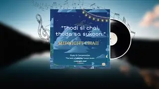  Thodi si chai thoda sa Sukoon 😇 ||  Rap music night English Song ||Study & Concentration Seep..🌌