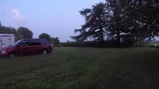 Country atmosphere with lightning bugs (fireflies) coming out to dance at the family farm. ASMR