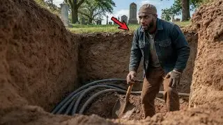 A Gravedigger Hit Thick Blue Cables While Digging &mdash; Where They Led Shocked Him