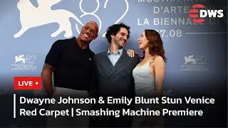 LIVE: Dwayne Johnson & Emily Stun Venice Red Carpet | The Smashing Machine World Premiere | AA15