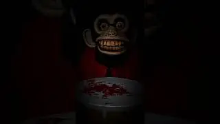THE MONKEY 🐵🥁#horrormovies #horrorshorts #makeup #themonkey #sfx