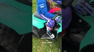 YFM 110 VS YFM 90 #yfm #yamaha #quadbike #atv #kidsbike #minibike #ytshorts #bikelife #motocross