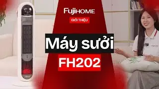 Quạt sưởi gốm điều khiển bằng giọng n&oacute;i Fujihome FH202 | Fujihome Việt Nam