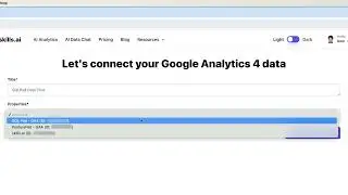 Use AI to chat with google analytics 4