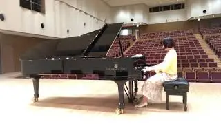 〔2021年コンクール音大卒部門に挑みディプロマ賞〕決勝直前のホール練習の様子　♪Chopin -Nocturne  op.48-1 ♪Rach-Prelude op.32-12 撮影2021年12月