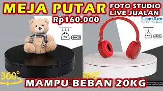 Meja Putar Otomatis 10kg ⁉️ Rotating Display Stand Live Jualan Shopee Tiktok Rotary Lazy Fotografi