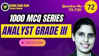 KERALA PSC  ANALAYST GRADE III EXAM 1000 MCQ Series: 72